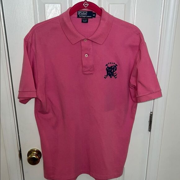 Polo by Ralph Lauren Men's Pink Polo Shirt - Picture 1 of 4